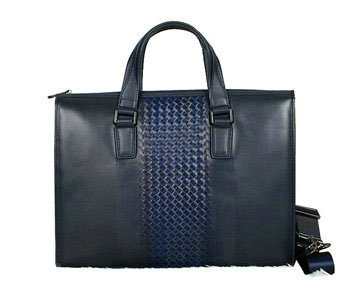 Bottega Veneta intrecciato VN briefcase B6031 royalblue&blue